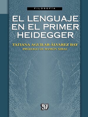 cover image of El lenguaje en el primer Heidegger
